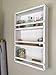 Mansfield Cabinet No. 102 - Solid Wood Spice Rack Cabinet White Wash/Navy Blue