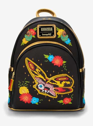 Loungefly Godzilla Mothra Mini Backpack - BoxLunch Exclusive BLACK NONE