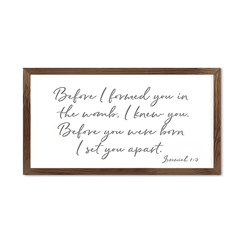 Before I Formed You in The Womb I Knew You Sign Nursery Sign Nursery Decor Before You were Born Wood Sign Farmhouse Sign Jeremiah 1 5