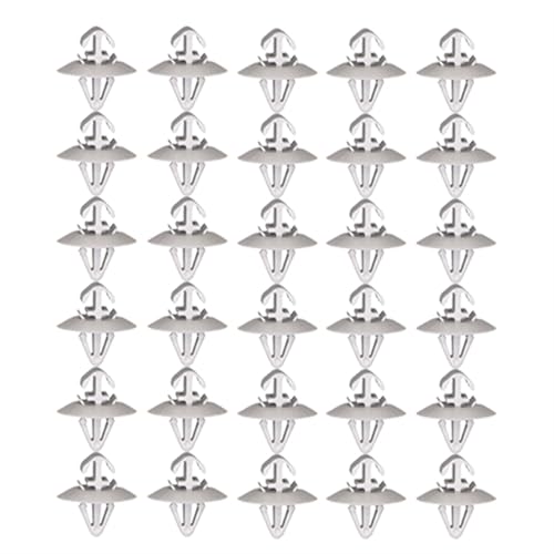 Car Clips Side Moulding Door Lower Trim Clips Plastic Fasteners for Nissan for Primastar 2001-2014(50X)(50X)