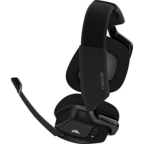 Corsair Void RGB Elite Kablosuz Oyuncu Kulaklığı, 7.1 Surround, Dinamik RGB Aydınlatma, Discord Sertifikalı, PC/Mac/PS4/PS5 Uyumlu, Siyah (CA-9011201-EU)