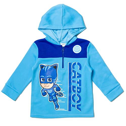 PJ Masks Catboy Gekko Owlette Fleece Half Zip Hoodie Toddler to Little Kid