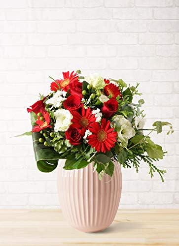 Hitohana ひとはな バラ 入園入学祝い グラスブーケ 赤 ハンマースホイ ベース L Hammershoi ローズ付き