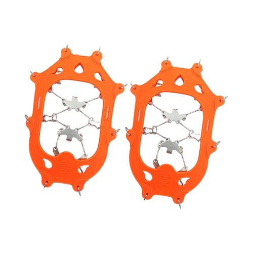 Crampones de 19 dientes de acero inoxidable para botas de nieve y montaña 8