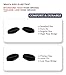 Silicone Replacement Nose Pads for Oakley HSTN OO9242 OO9279 Sunglasses, Black Small Size Soft Nose Piece Guard
