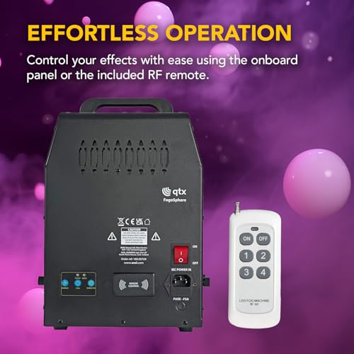 Machine à brouillard à bulles QTX 700W avec télécommande pour fêtes - 5