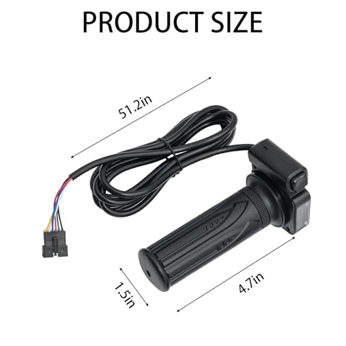 Image of 48V E-Bike Twist Throttle 6-Pin Grip Cruise Control for Jetson Bolt Pro