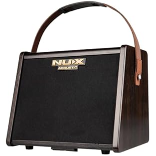 Compact & Powerful | The NUX AC-25 delivers a clear and natural 25W output, housed in a lightweight, portable design suitable for rehearsals, busking, and intimate performances Dual Inputs for Guitar & Microphone | Features dedicated channels for aco...