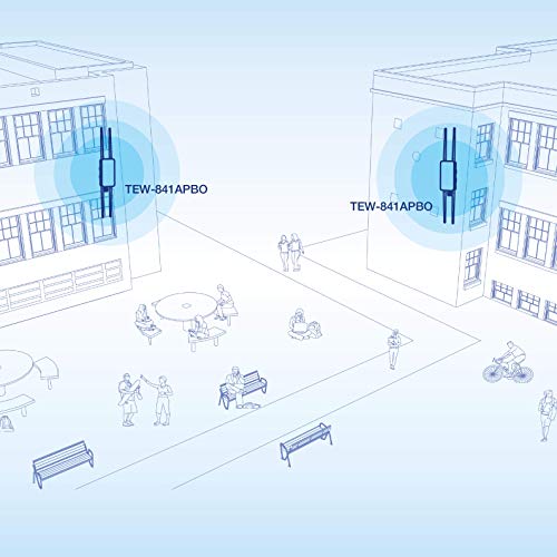 Image of TRENDnet TEW-841APBO, 5 DBI Wireless AC1300 Outdoor PoE+ | Omni-Directional Access Point,4 X 5 DBI Omni Directional Antennas,Point-to-Point & Point-to-Multi-Point WiFi Bridging