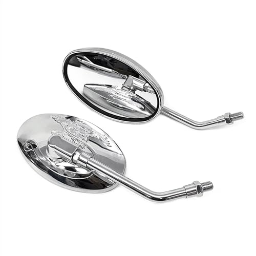 Espejos retrovisores laterales ovalados cromados Honda Shadow VT750