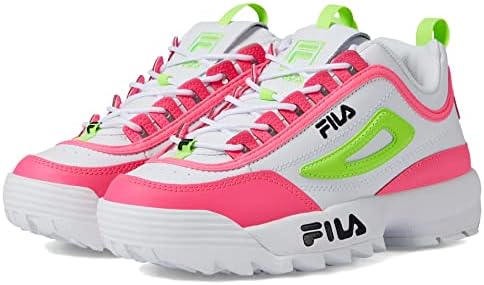 Fila Little Kid/Big Kid Banchee 3 Sneaker,Black/White/Dazzle Blue,4.5 M US Big Kid | Image 3