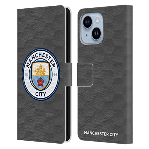 Manchester City FC étui portefeuille avec support vidéo pour iPhone 14 Plus