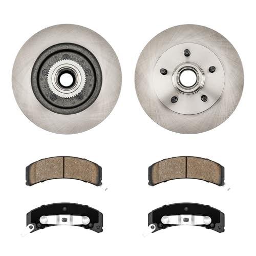 Image of KAX Front Brake Kit, OE Brake Rotors and Ceramic Brake Pads | Fits Chevrolet, GMC- C1500, C1500 Suburban, Tahoe, Express 1500, Yukon, Savana 1500, Automotive Replacement Brake Kit