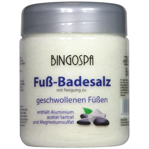 Fuß-Badesalz mit Neigung zu geschwollenen Füßen 550g BINGOSPA