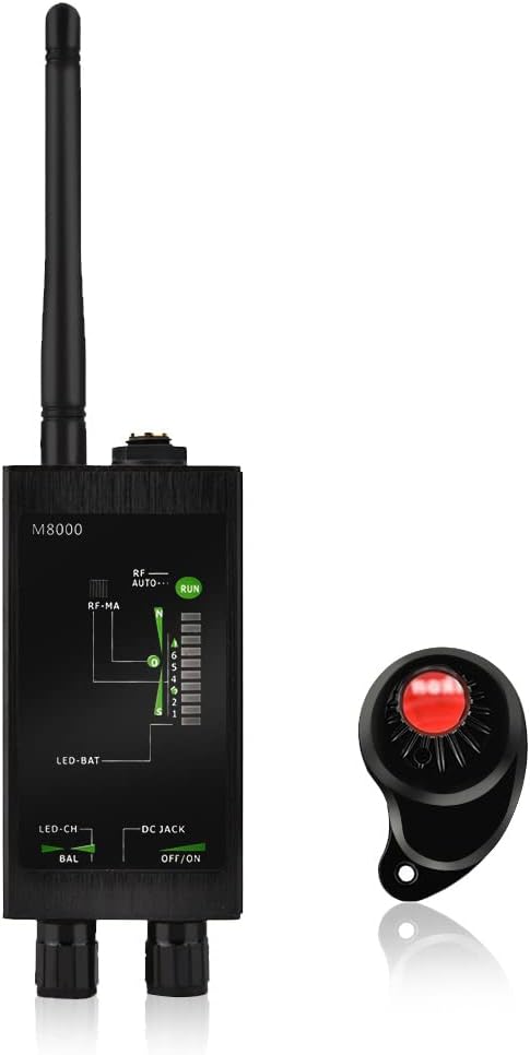 🔥 Flash Sale M8000 Wireless Signal Radio Detector, Anti-Spy Camera RF Signal Detector Device Tracer Finder(US)