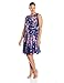 Adrianna Papell Women's Plus-Size Pleated Floral-Print Dress