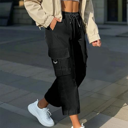 Pantalon de jogging baggy coupe ample longueur 7/8 en maille - 2