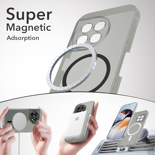 Image of Jkobi Lifetime Anti-Yellow MagSafe Compatible Clear Back Cover Case for OnePlus 11R (Sleek Hard Crystal | Shockproof and Camera Protection)