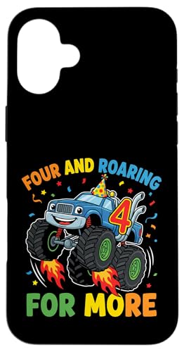 Four and Roaring for More Truck 4�΂̒a���� �X�}�z�P�[�X iPhone 16 Plus �p