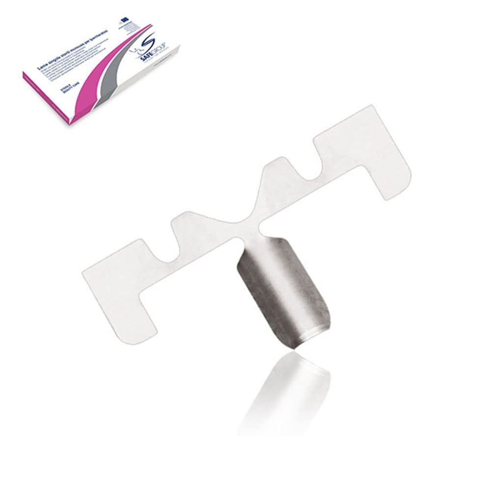 MV Confezione da 50 Lame Safe confezionate singolarmente originali n. 0,5 (Scatola Rosa)