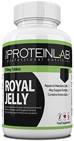 The Protein Lab Royal Jelly 750 mg Capsule Tablet Rich in Vitamins Minerals and Trace Elements Vitamin Foil Pack 30