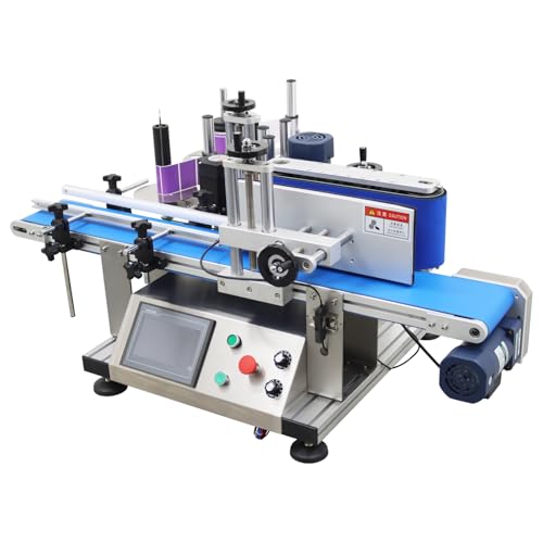 Banfluxion 110V LT-150 Automatic Desktop Conveyor Round Bottle High Speed Labeling Machine Label Maker Bottle Labeler Desktop Label Applicator for Regular, Gold and Silver Transparent Labels