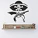 Amo Gli Adesivi Murali Pirata Adesivi Murali In Vinile Pirata Camera Dei Bambini Decorazione Della Parete Della Stanza Dei Ragazzi Poster Decorazione Della Stanza D'Arte Rimovibile 42X42Cm