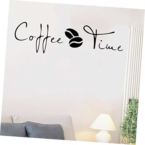 UTHCLO Adesivo de PVC para quarto com palavras de café removíveis para parede mural