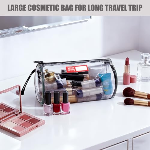 Rough Enough Large Travel Toiletry Bag Clear Cosmetic Sunscreen Pouch Lotion Bags Organizer for Traveling Family Beach Trip Skin Care Equipment Storage4