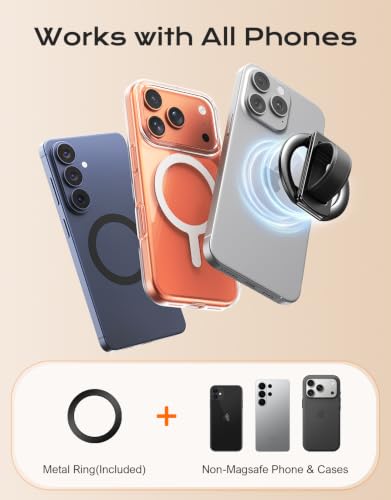 RIWUCT for MagSafe Phone Grip Holder with Soft Silicone Loop & N52 Magnet - image 5
