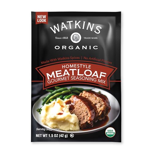Watkins Organic Gourmet Seasoning Mix, Meatloaf, 1.5 Oz. Pouch, 1 Count