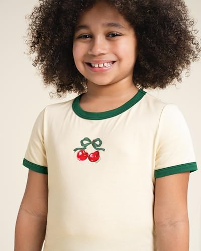 Stelle Girls Shirt Short Sleeve T-Shirt Crew Neck Casual Basic Summer Tee Tops for Kids Teen 5-15 Years2