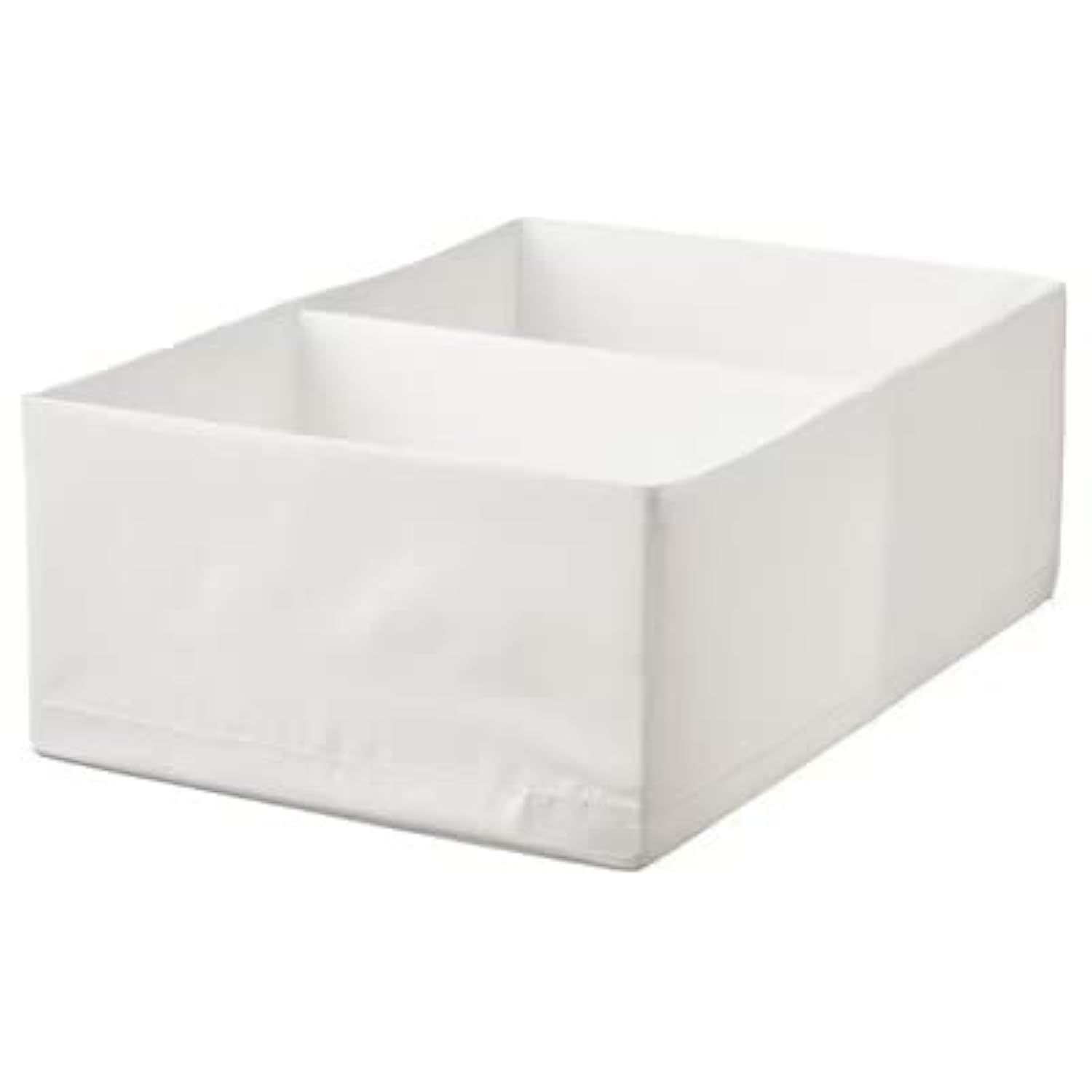 Ikea Box storage organizer with compartments for wardrobe / chest of drawers ,white color (X-Large)-image-0