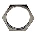 DERNORD Cast Pipe Fitting Stainless Steel 304 Hex Locknut 2 Inch NPT Female