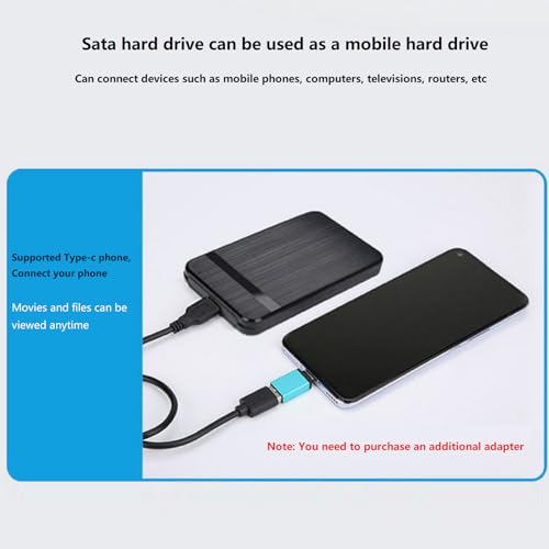 Carcasa externa para disco duro SATA 2.5" USB 3.1 miniatura 6
