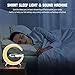 Feknnedm Smart LED Table Lamp, 4-in-1 Wireless Charger, Music Rhythm Ambient Night Light, Alarm Clock, and Bluetooth Speaker with App Control, G-Shaped Lamp for Bedroom, Office and Home Decor (White)