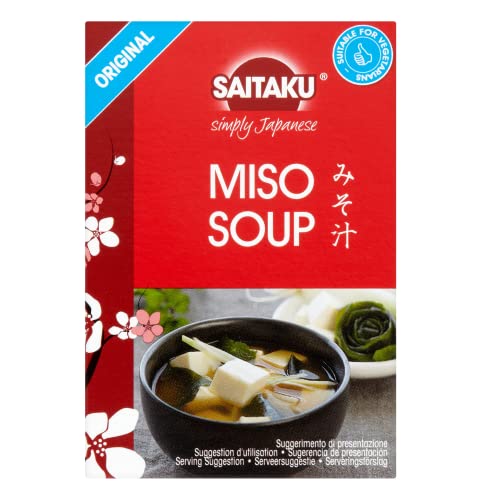 SAITAKU Soupe Miso | Bouillon | Cuisine Japonaise | Sans additifs | Convient aux végétariens | 88g Cover