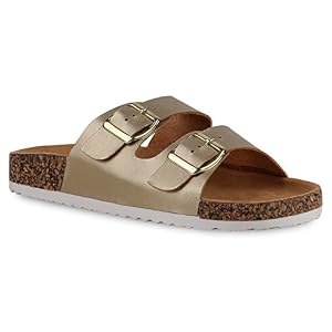 stiefelparadies Bequeme Damen Sandalen Zehentrenner Glitzer Komfort-Sandalen Kork Bequem Strand Schnallen Schuhe 129010 Gold Schnallen 39 Flandell stiefelparadies Bequeme Damen Sandalen Zehentrenner Glitzer Komfort-Sandalen Kork Bequem Strand Schnallen Schuhe 129010 Gold Schnallen 39 Flandell