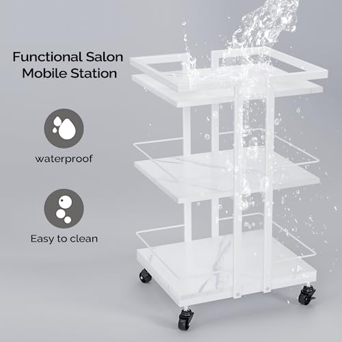 Salon-Cart-on-Wheels-with-Three-Tray-Esthetician-Cart-Storage-Trolley-for-Massage-Facials-Tattoo-Salon-Rolling-Cart-Beauty-Spa-Cosmetology-Manicure-Equipment