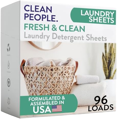 The Clean People Laundry Detergent Sheets - Laundry Soap - Ultra ...