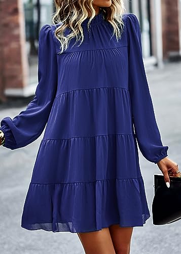 Image of KIRUNDO Women's 2026 Fall Long Sleeve Baby Doll Dresses