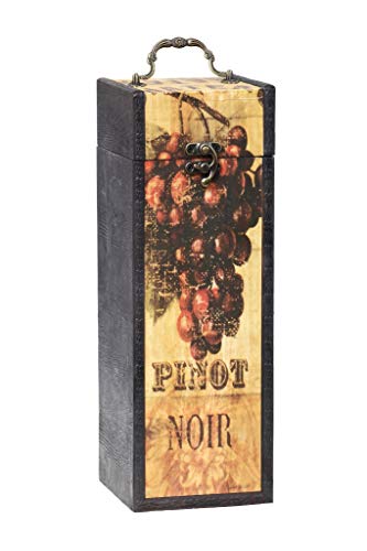 MYBOXES Boîte cadeau pour 1 bouteille de vin. Pinot Noir Dimensions : 10,8 x 11,5 x 32 cm