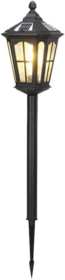 Solar Lawn Lantern Outdoor Post Light Waterproof Landscape Lamp Solar Powered Walkway Lights Pole Pillar Lighting with Hammered Glass for Garden Path Yard Patio Driveway