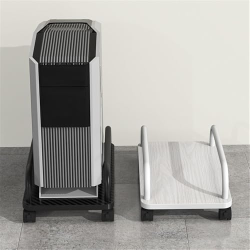 Soporte para CPU portátil con ruedas, base móvil para PC, color blanco miniatura 7