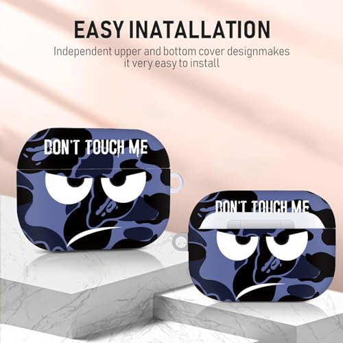 Image of Compatible with Airpods Pro 3 Case(2025),Don't Touch Me for Airpods Pro 3rd Generation Cases Cover with Lanyard Soft Silicone Cute Shockproof Cover for Women Men