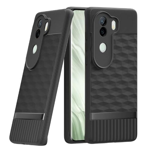 Image of Shockproof Case for Vivo V40e 5G / iQOO Z9s 5G | Full Camera Protection | TPU Flexible Back Cover for Vivo V40e 5G / iQOO Z9s 5G (Matte Black)