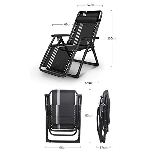 Chaises de terrasse inclinables Zero Gravity avec coussin pour jardin - 3