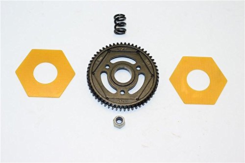 Axial SMT10 Grave Digger (AX90055) Steel#45 Spur Gear (56T) - 1Pc Set Black