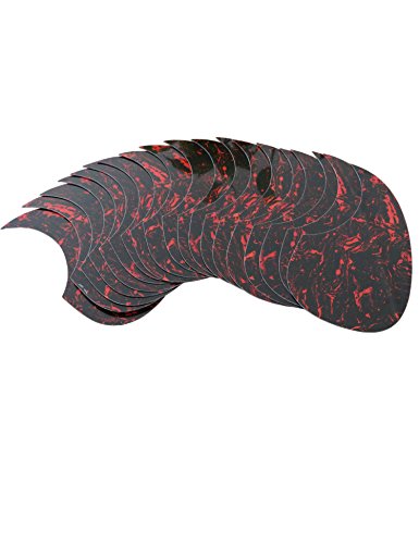 Metallor Acoustic Guitar Pickguard Anti-Scratch Guard Plate Perfect Replacement, Self Adhesive Tear Or Water Drop Shape Pick Guards Various Color, Cool Guitar Accessories Gifts (Rose Brown) #TOP4