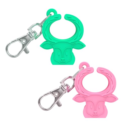 MORLIKE LIVING Silicone Buckle Release Tool, Unbuckle Assistant, Easy Buckle Release Aid for Parents and Caregivers to Unbuckle (Pink-Green)